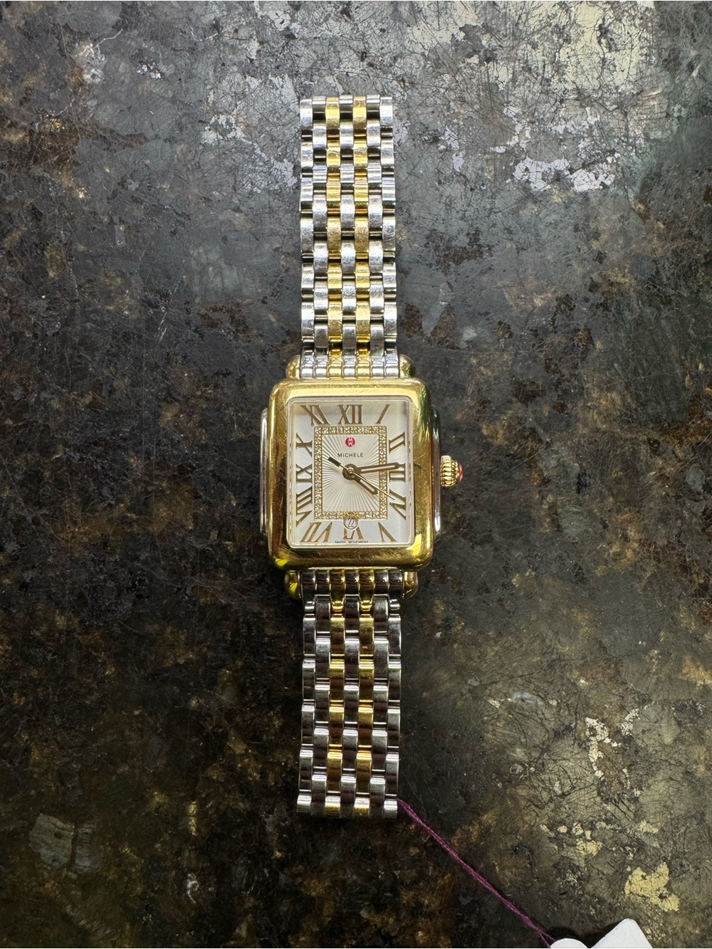 Michele Deco Madison Mid Two-Tone 18K Gold / Steel Women's Watch MWW06G000013